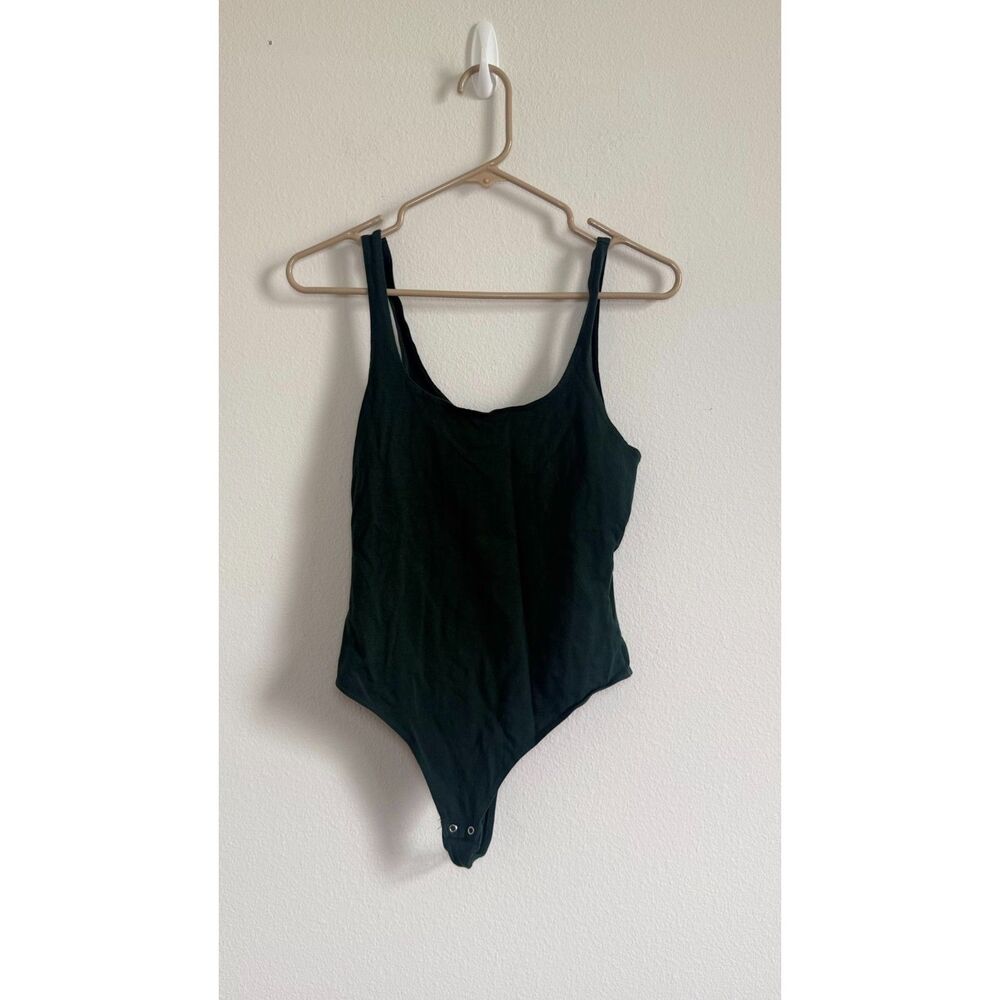 Garage Dark Green Scoop Neck Bodysuit Women’s M